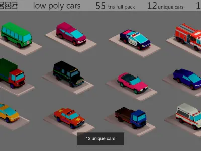City and Car 3D Model Pack