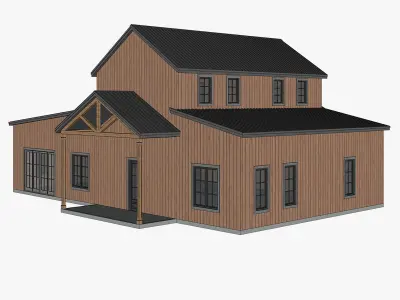 Barndominium House 084 -Archimple LLC 3D model