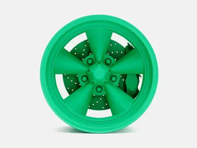 15x8 US Mags Standard Wheel and Brake 3D print model