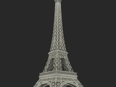 Eiffel Tower of Paris 3D model