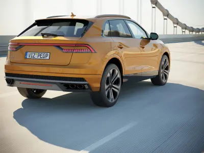Modern German SUV 3D model