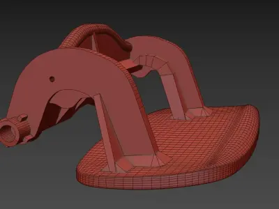 Renault Laguna 2 GLOVE BOX LATCH - HANDLE 3D print model