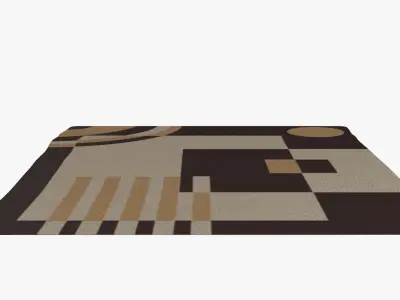 Art Deco Carpet 02 3D model