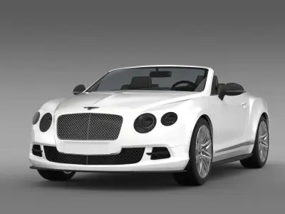 Bentley Continental GT Speed Convertible 2012 3D model