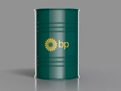 Realistic BP Barrel 3D Model Low-poly 3D model