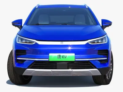 BYD Tang EV 2023 With interior  3D model