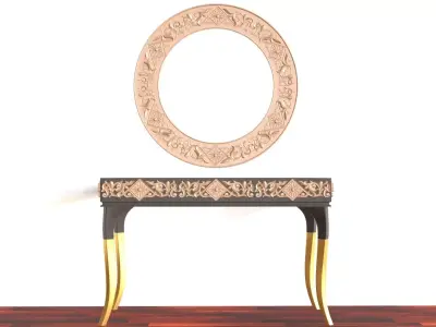 Console Mirror Table 3D model