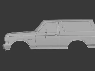 Off-Road SUV Body Inspired by 1970s Bronco 3D print model