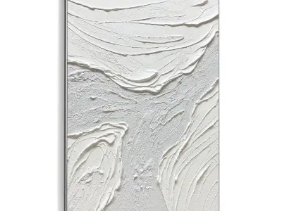 Plaster Two Photo Frame 509 Low-poly 3D model