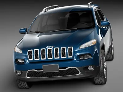 Jeep Cherokee Limited 2014 3D model
