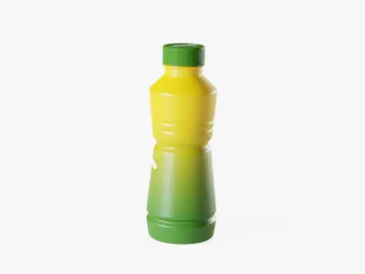 Plastic Sport Bottle Low-poly 3D model
