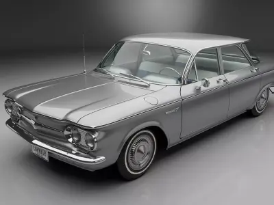 Chevrolet Corvair 1961 Deluxe Series700 Sedan 3D model