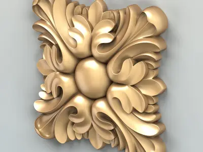Square rosette 016 3D model