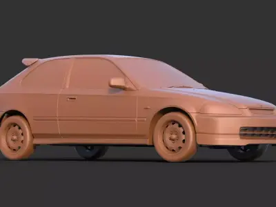 Honda Civic EK9 3D print model