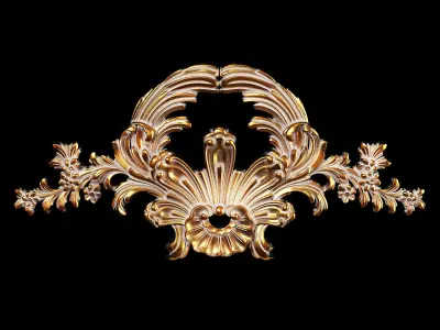 Classic carved 065 3D model