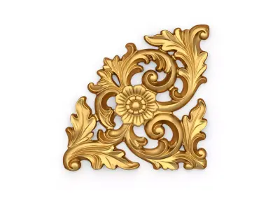 Decorative Classic Corner Element 03 3D print model