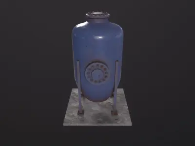 Oil tank 3D Model Low-poly 3D model