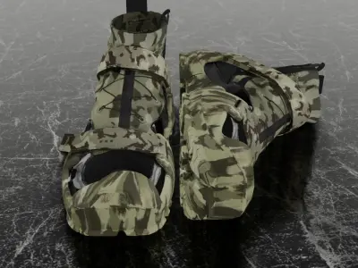 NIKE x MMW FREE TR 3 SP CAMO 3D SHOES Low-poly 3D model