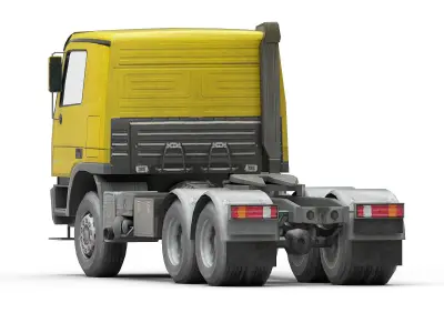 Heavy truck Low-poly 3D model by megagers