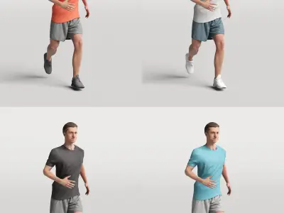 Humano Running Man 0803 3D model