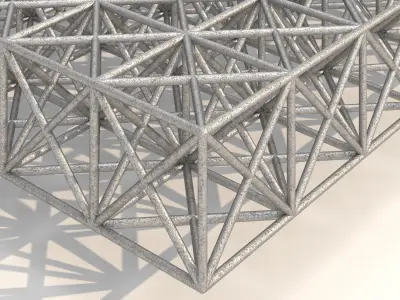 Metal Spatial Structure 3D model