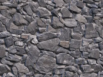 Stone wall 5 3D model