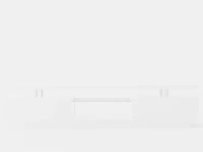 Jugansbo TV Bench 180 Cm 2 Shelves Led Lighting Low-poly 3D model