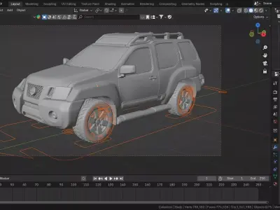 Nissan Xterra 2012 3D model
