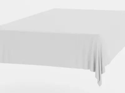 -Tablecloth Rectangular- 3D model