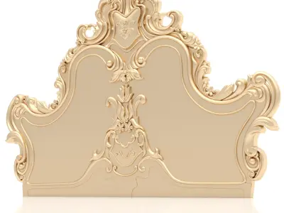 Bed Ornament Frame 1 - For CNC and Interior 3D model