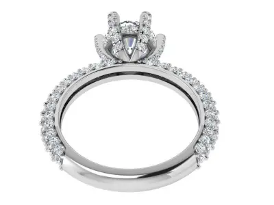 Round Diamond Ring 4206 3D print model