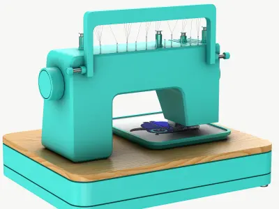 Embroidery machine 3D model