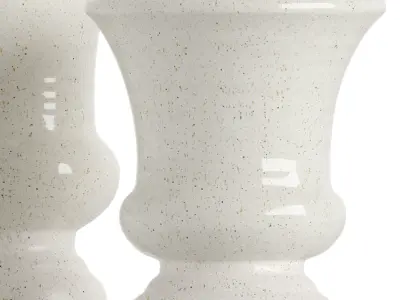 Speckled Goblet Vase Set 2 3D model