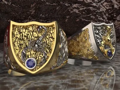 scorpion ring 3D print model