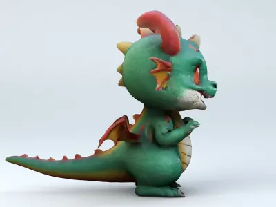 Kawaii Club Cute Dragon 3D model