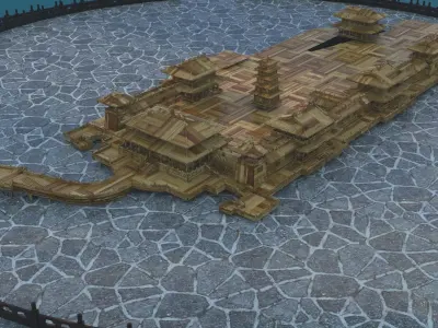 Chinese palace 3D model buy
