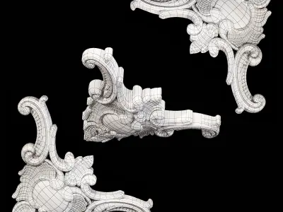 Classic carved 011 3D model