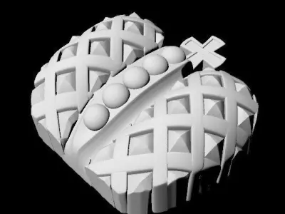 Central decor ornament for furniture Free 3D model 33
