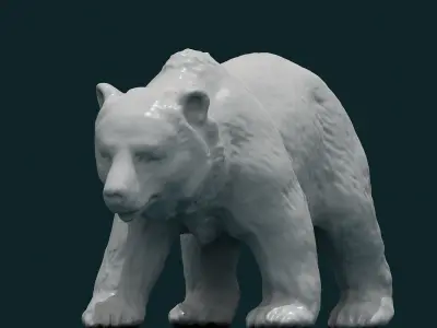 3D Bear polar 3D model