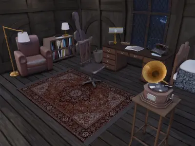 Wednesday scenario 3D model