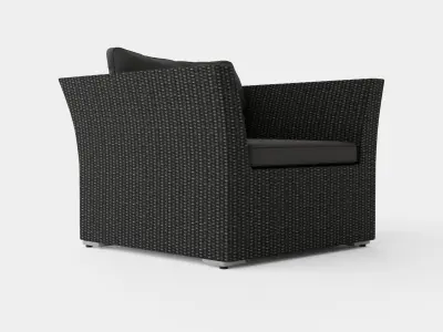 Caracas Lounge Set Chair Low-poly 3D model