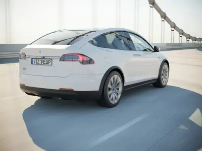 American electric SUV 3D model
