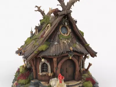 Fantasy Cottage High Detail 3D model