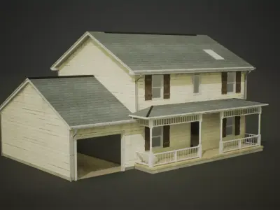 Mega House Pack Low-poly 3D model