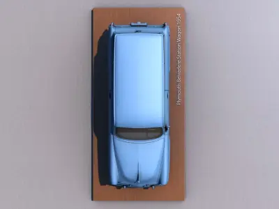 Plymouth Belvedere Station Wagon 1954 3D print model