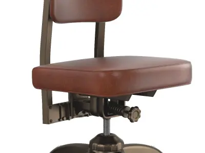 Industrial Swivel Desk Office Task Chair by Harter 3D model