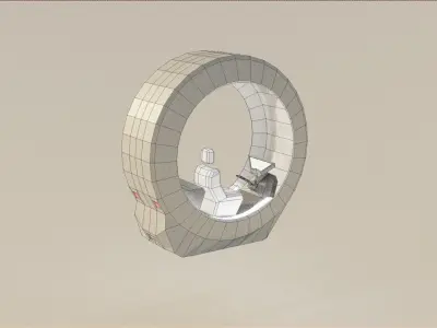 Low Poly Sci Fi Car  Free low-poly 3D model