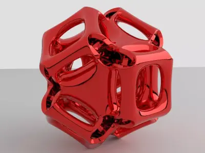 cubic gyroid 3D print model