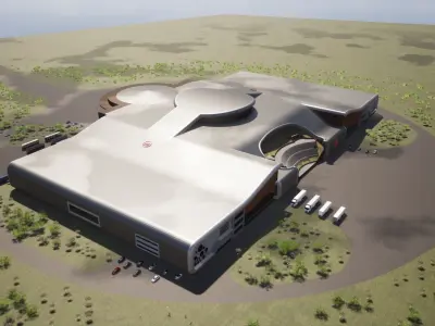 Arts and culture Entertainment Center 3D model