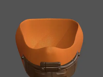 Gas mask helmet 3d model scifi Low-poly  Low-poly 3D model 102
